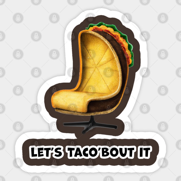 Let's Taco'bout it Sticker by Cakeboard Designs